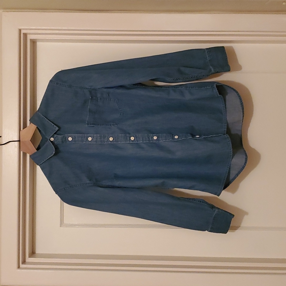 Tommy Hilfiger Long Sleeve Denim Button Down | Women's Medium